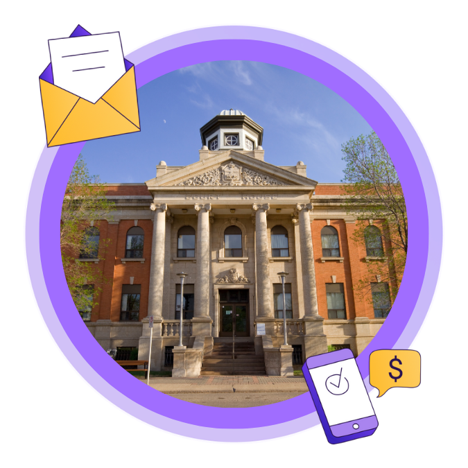 An image of the courthouse in Brandon, Manitoba.