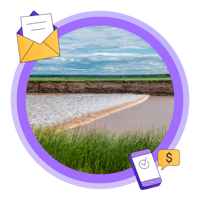Image of the Tidal Bore in Moncton, New Brunswick